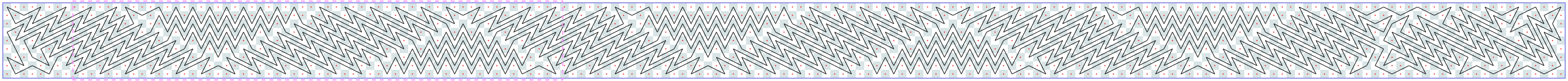 Closed solution on a 9 by 185 board