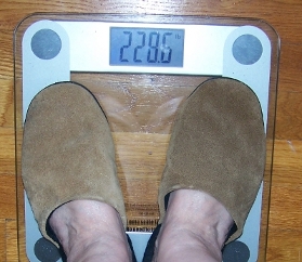 I weigh 228.6